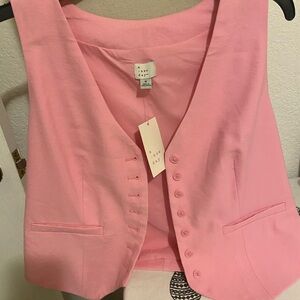 A New Day Blush Pink Sleeveless Vest